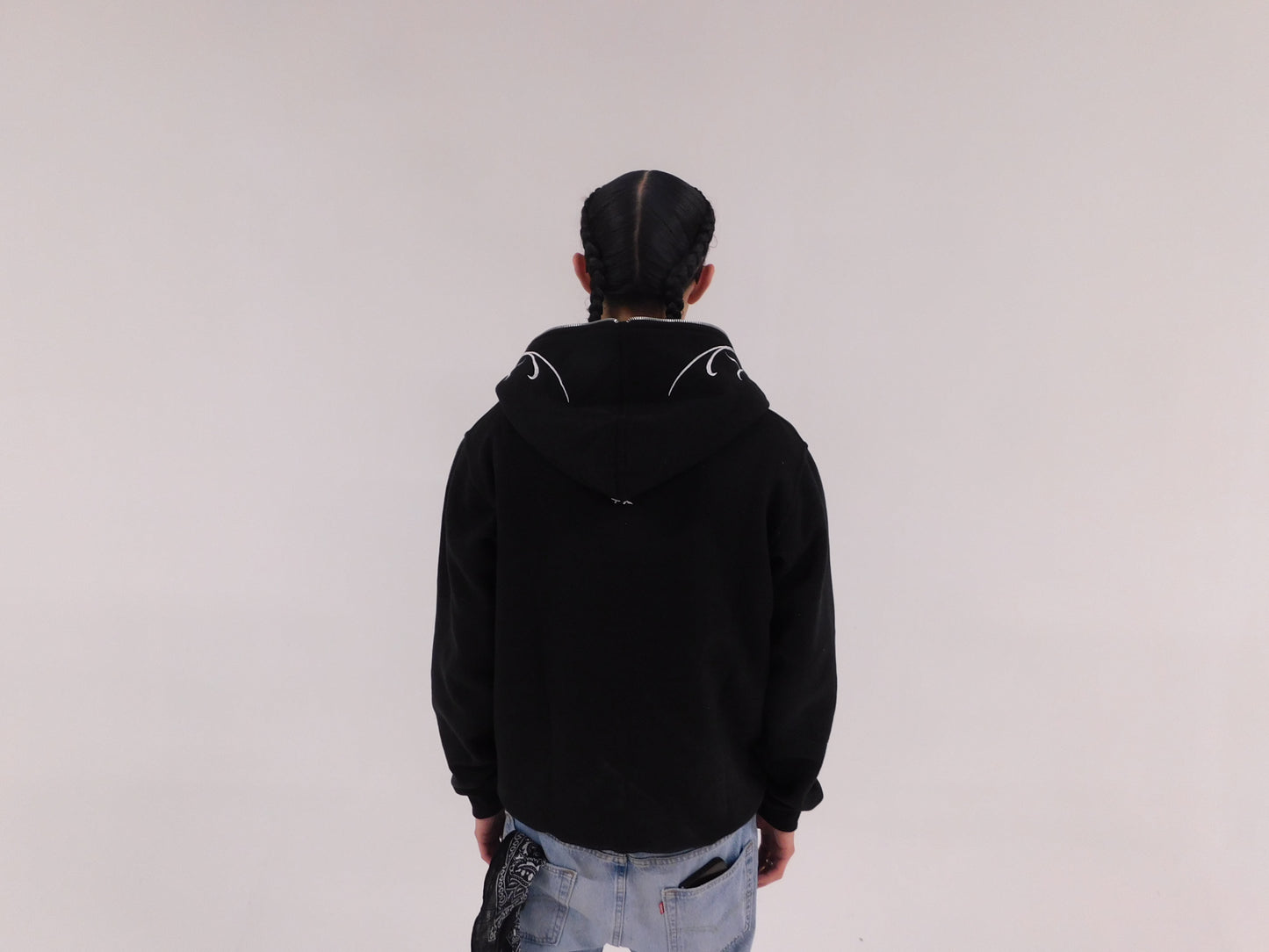 Restless Era “BORN RESTLESS” Black Fullzip Hoodie