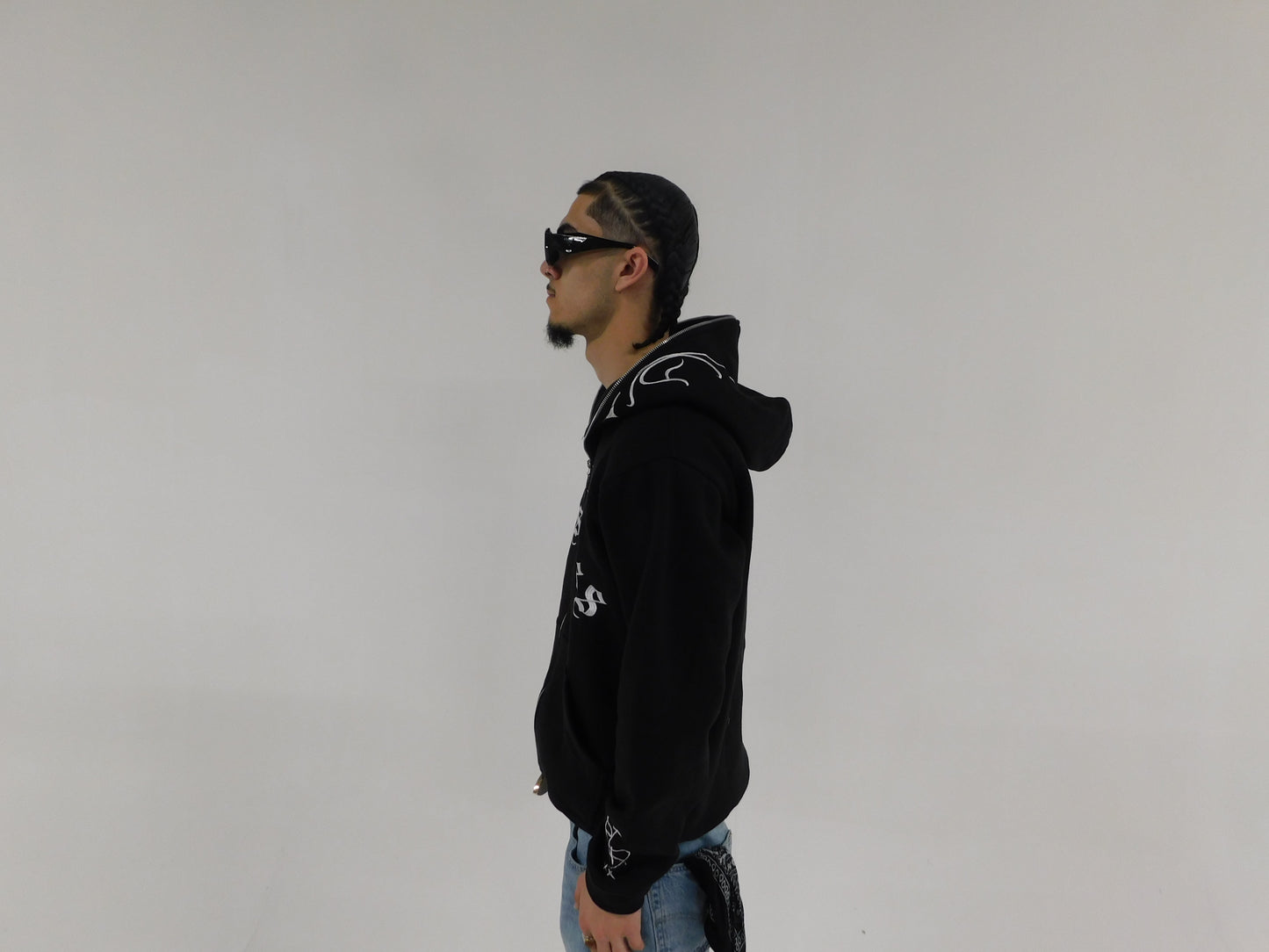 Restless Era “BORN RESTLESS” Black Fullzip Hoodie