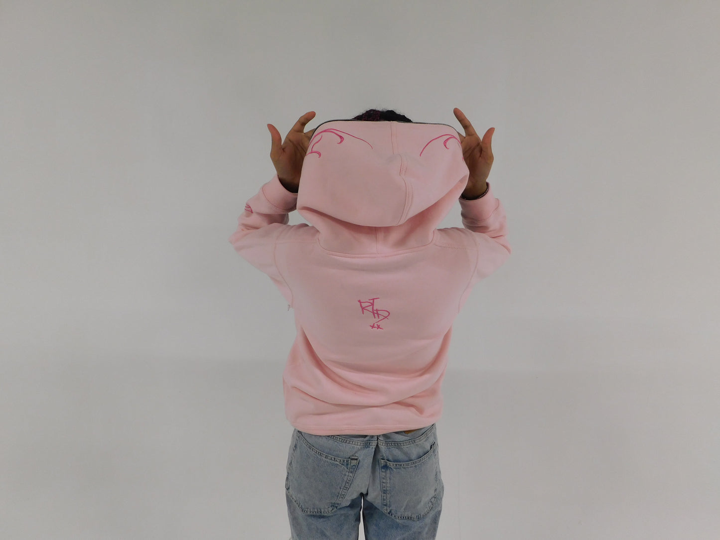 Restless Era “BORN RESTLESS” Pink Fullzip Hoodie