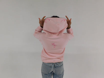 Restless Era “BORN RESTLESS” Pink Fullzip Hoodie